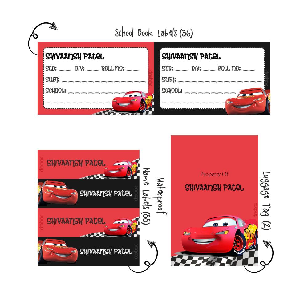 Disney Cars Invitation Chalkboard Lightning Mcqueen Birthday 