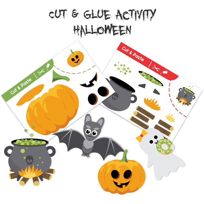 Cut & Glue Activity - Halloween