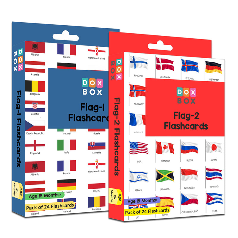 Flag 1 and flag 2 combo flashcards