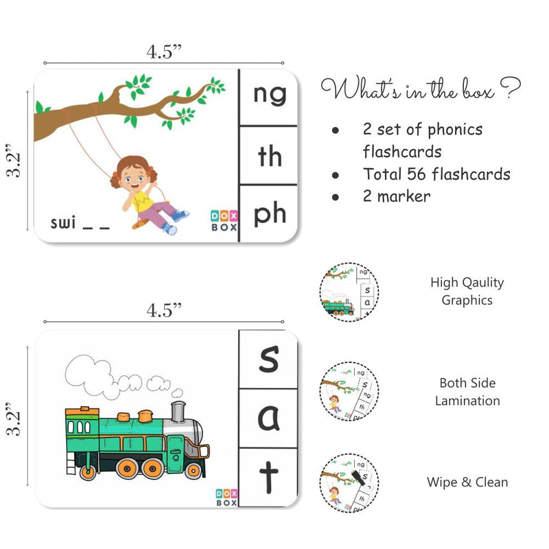 Phonics combo flashcards