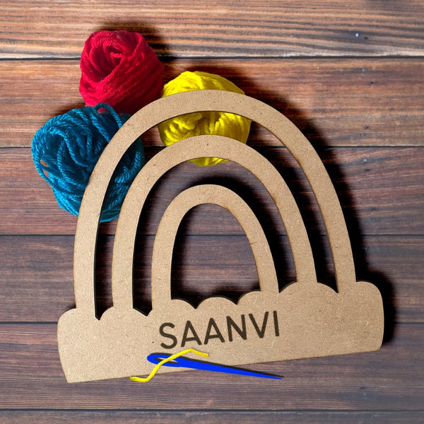 DIY Rainbow Yarn Craft Kit - Personalised