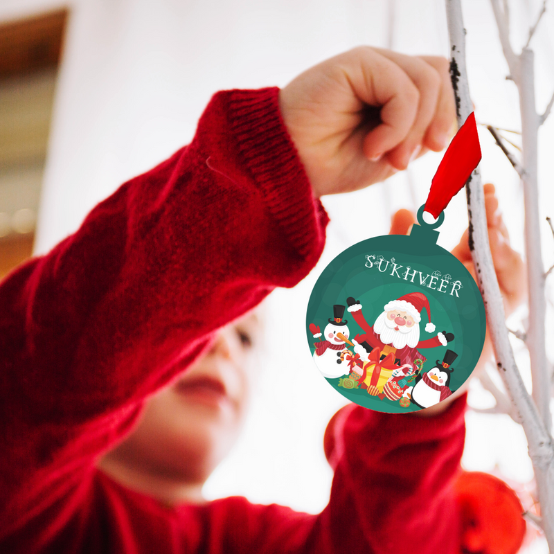 Personalised Ornament - Santa Friends