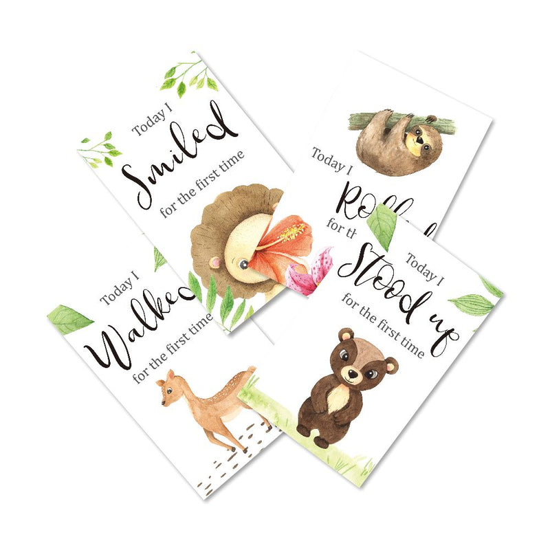 Jungle Safari theme Baby milestone cards