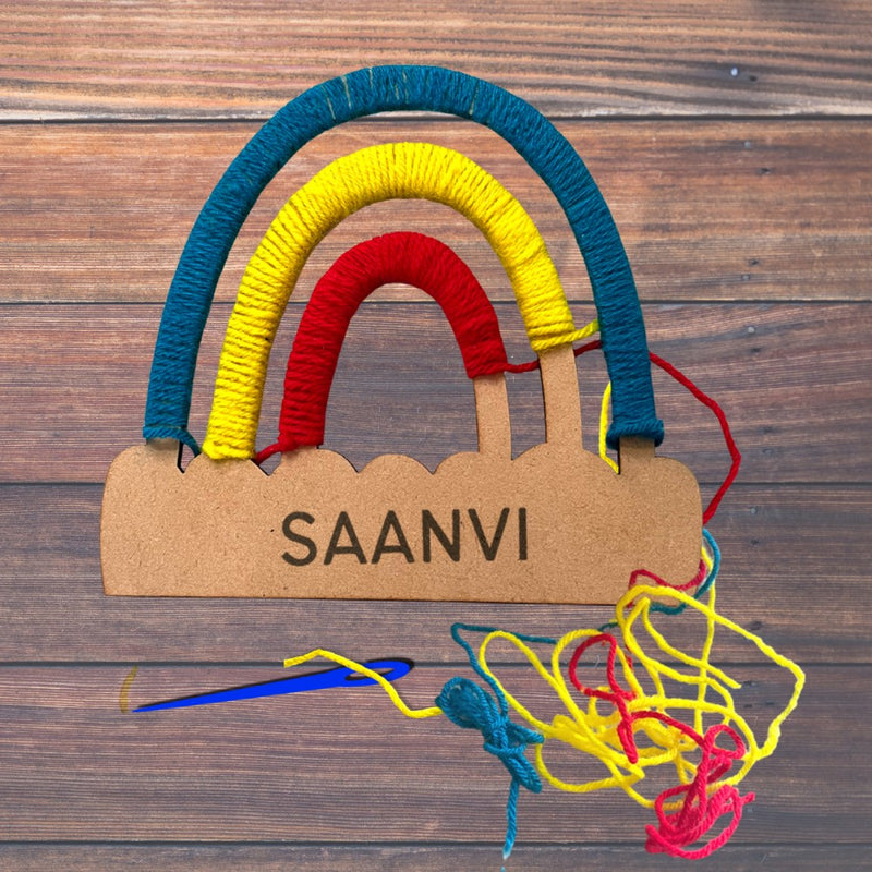 DIY Rainbow Yarn Craft Kit - Personalised