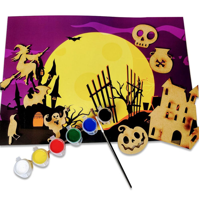 Halloween Create your own spooky scene activity