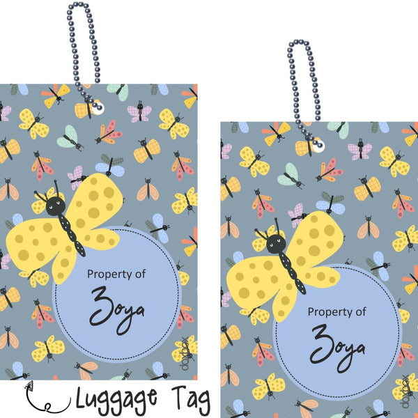 Luggage Tag - Colourful Bugs