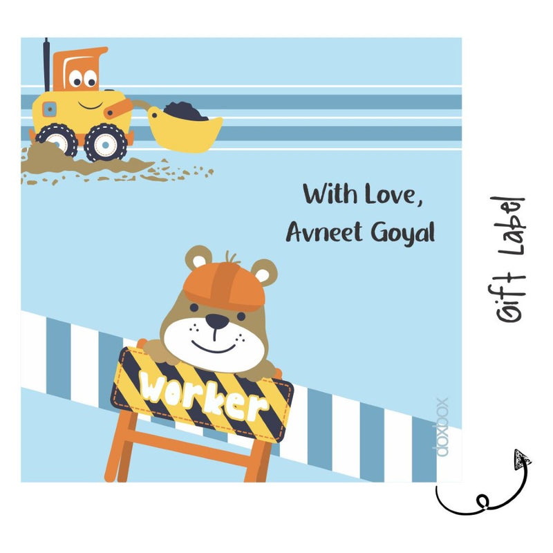 Gift Labels - Construction Bear