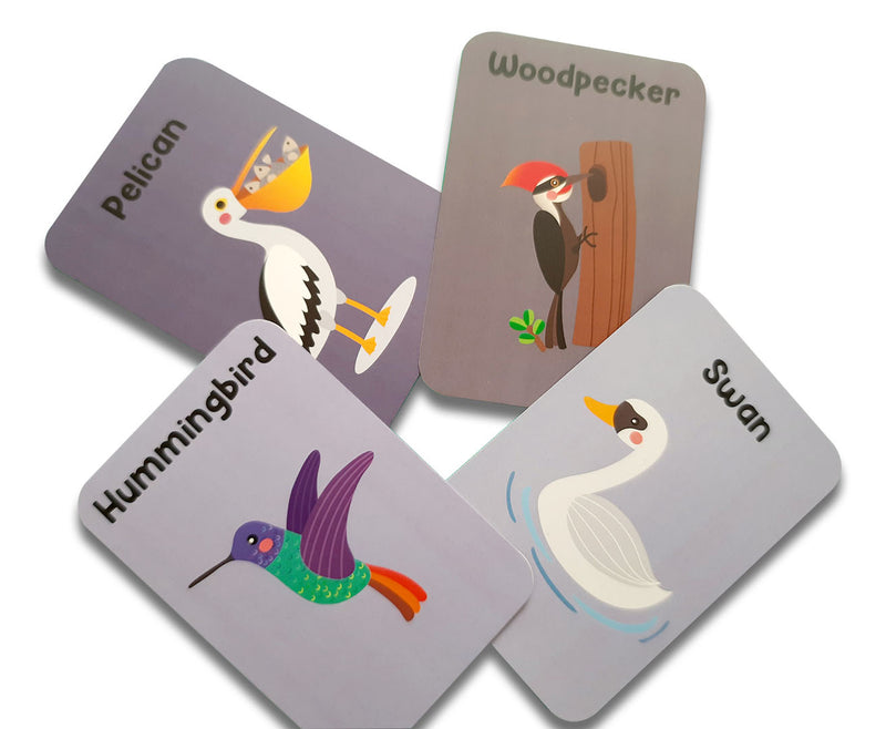 Birds Flash Cards for Kids- Pack of 24