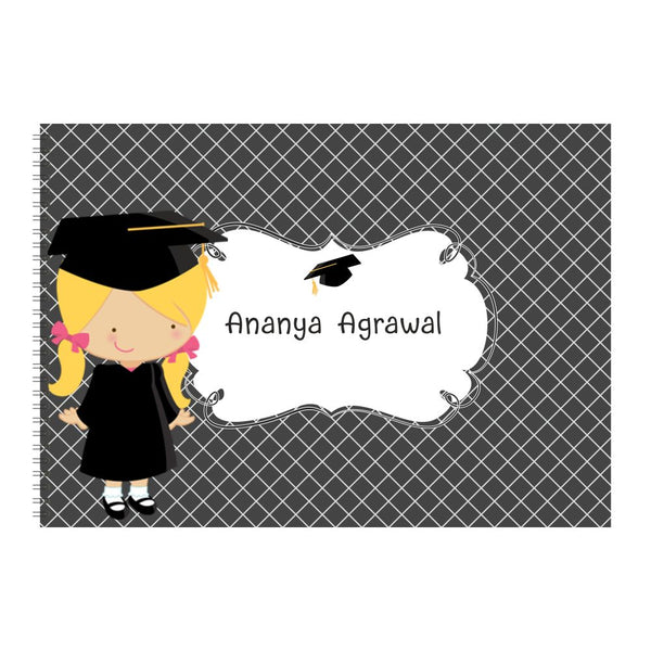 Personalised Sketch book - Graduation Girl