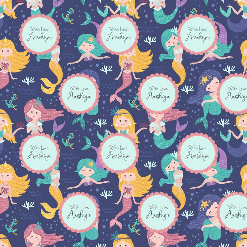 Wrapping Paper - Mermaid Pattern