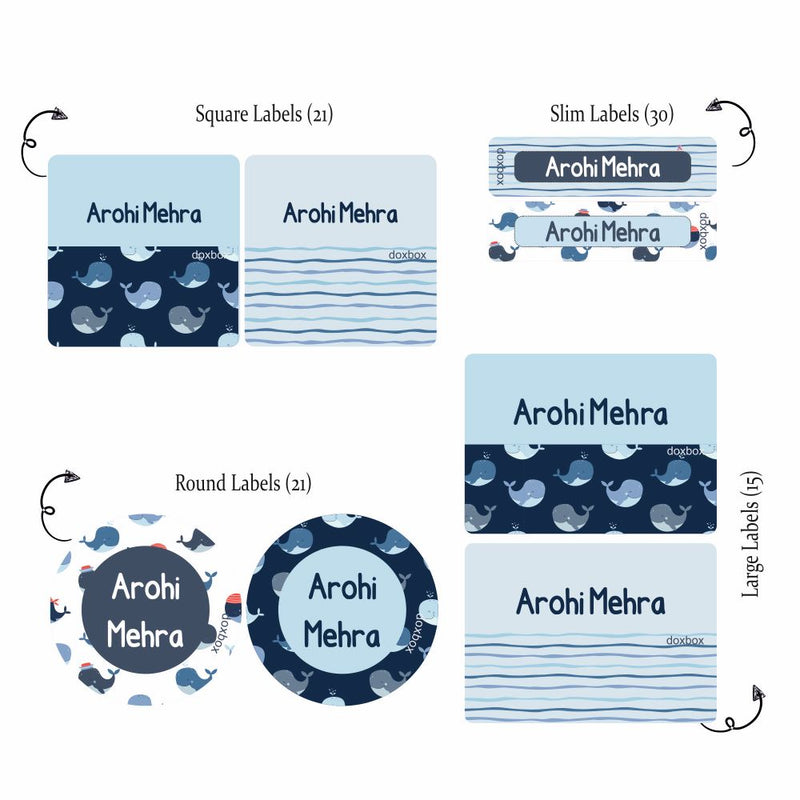 Mixed Labels - Whale