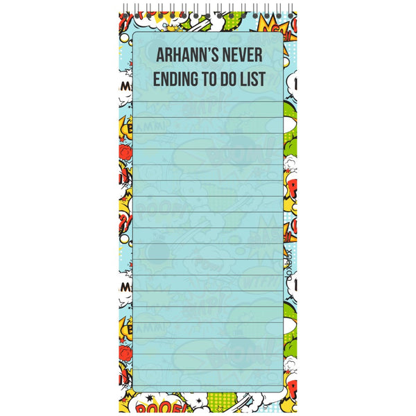 List pads - Comic