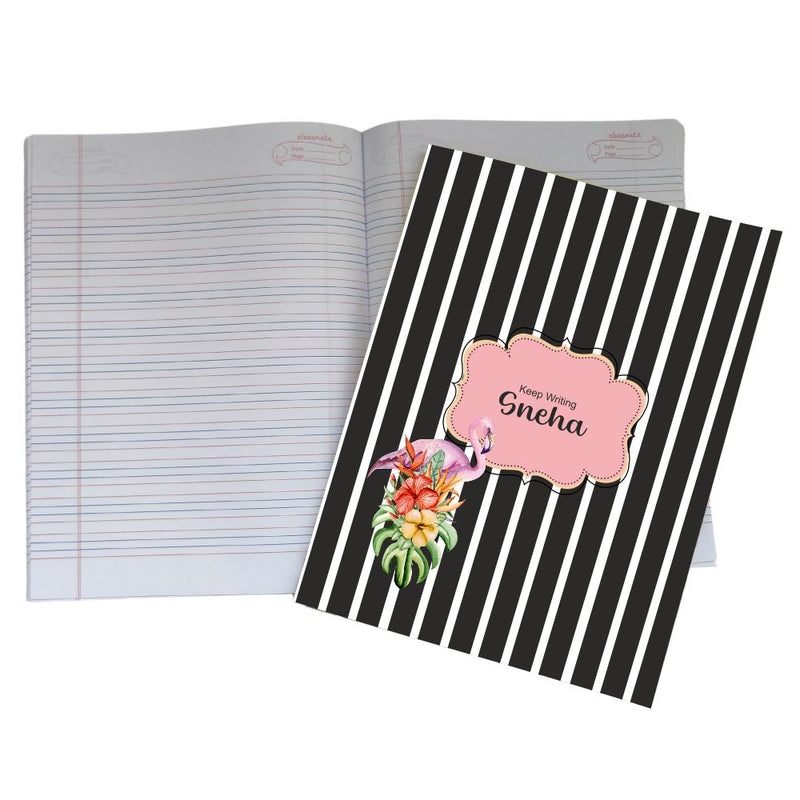 Writing Practice Book Tropical Flamingo