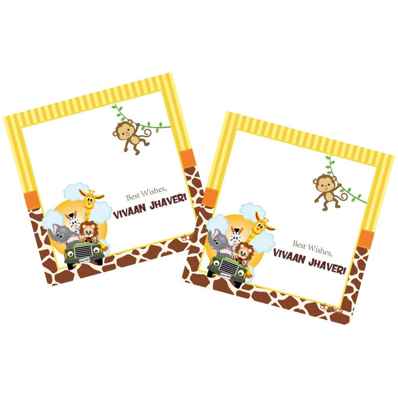 Gift Tag - Safari Animals