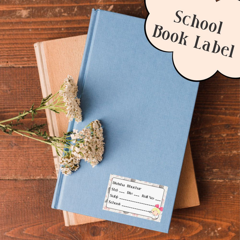 NP SCHOOL BOOK LABEL -Space