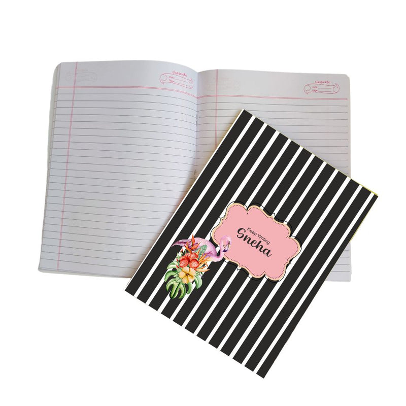 Writing Practice Book Tropical Flamingo