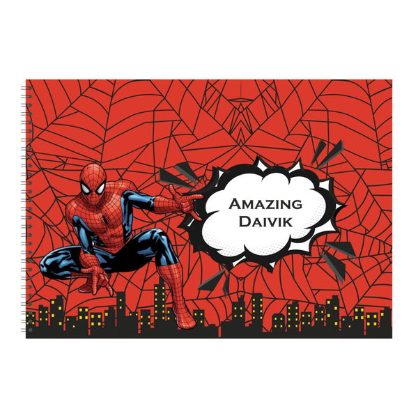 Personalised Sketch book - Spiderman