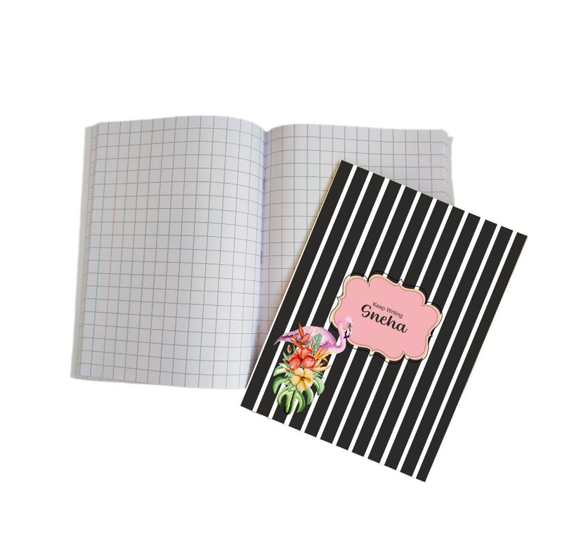 Writing Practice Book Tropical Flamingo