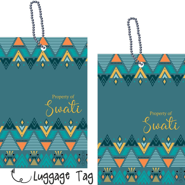 Luggage Tag - Tribal Geometric