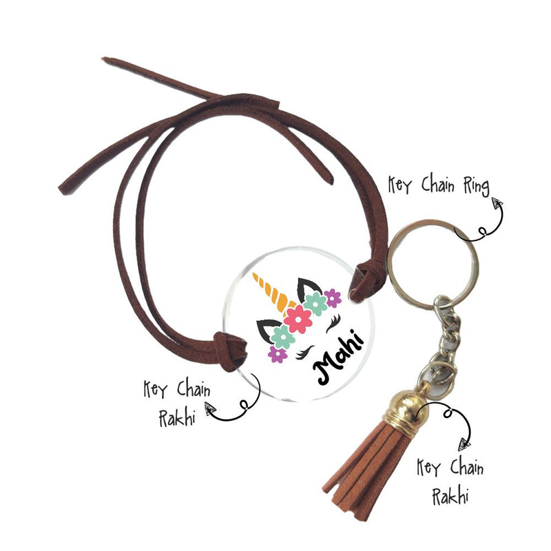 Key Chain Rakhi - Unicorn