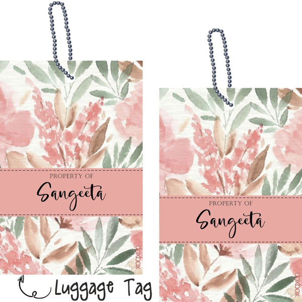 Luggage Tag - Watercolour Floral