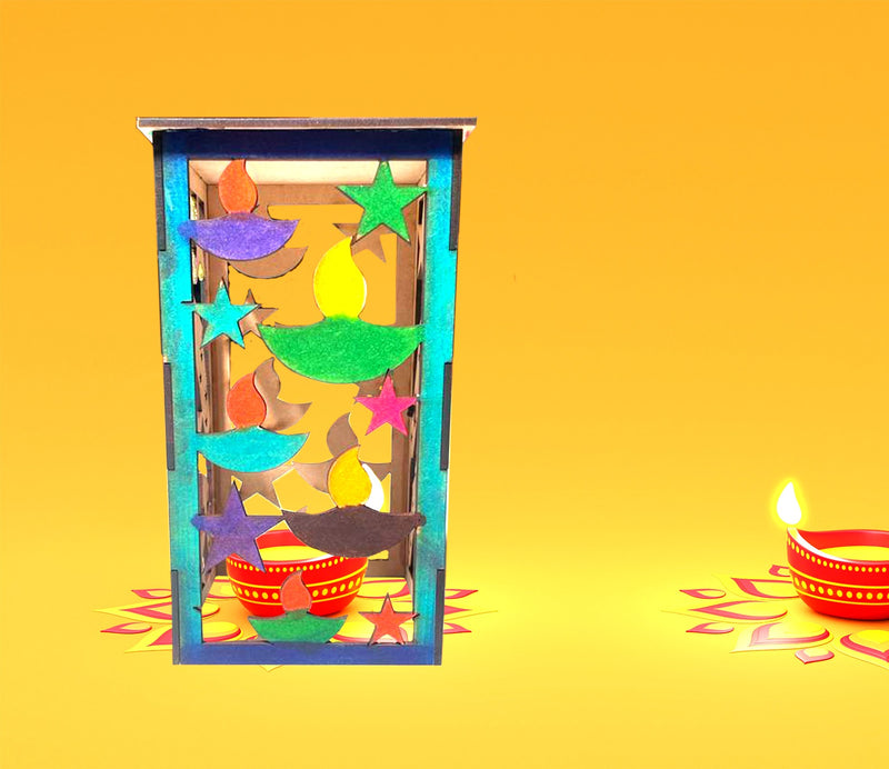 Kids' DIY DIwali Wooden Lantern Making Kit