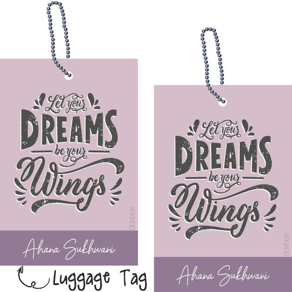 Luggage Tag - Wings to Dream