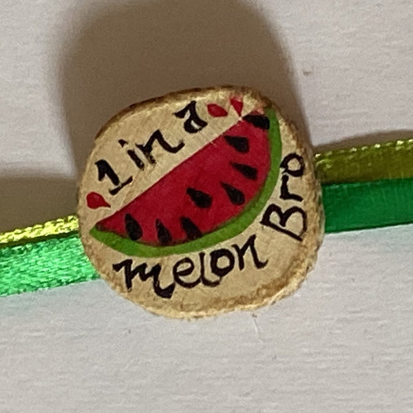 Hand Painted Rakhi - Melon