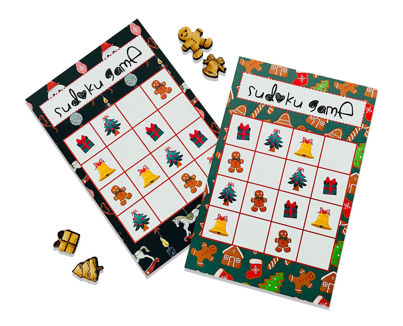 CHRISTMAS ELEMENTS MEMORY GAME & SUDOKU