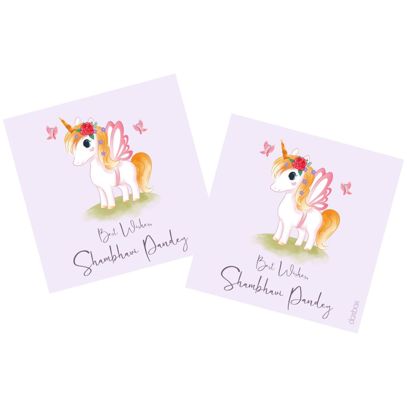 Gift Tag - Unicorn Watercolor