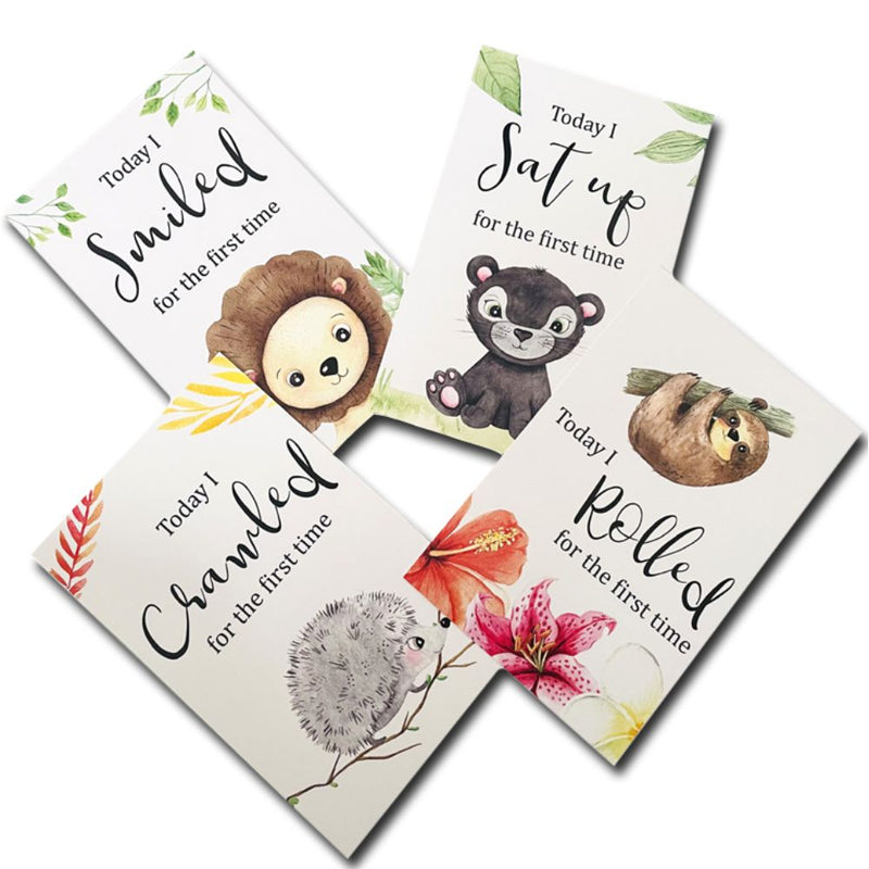 Jungle Safari theme Baby milestone cards