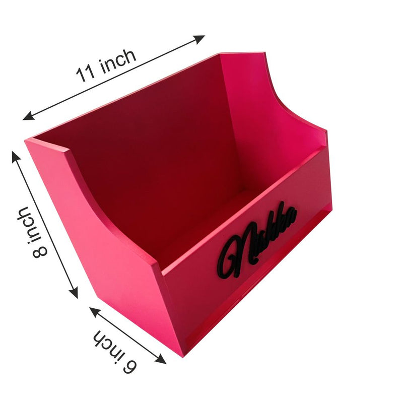 Wooden book holder - Pink