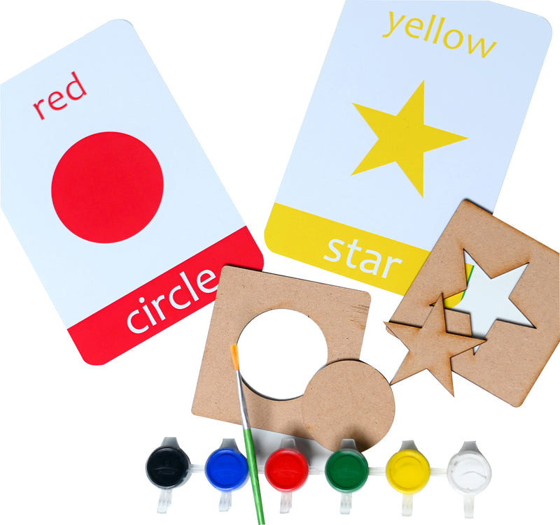 Shapes and Colours Flashcards with Activity