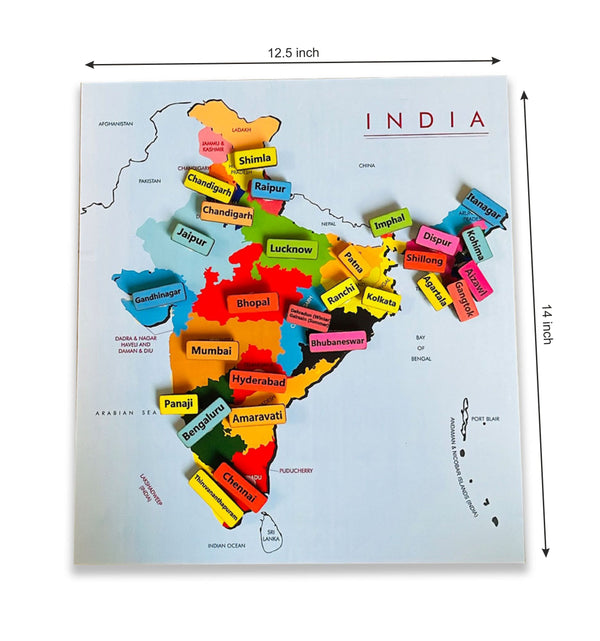 India States and Capital Kit