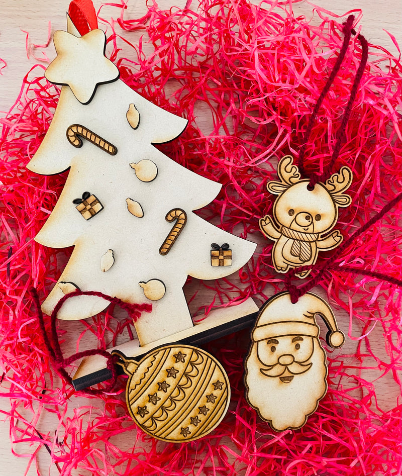 DIY Christmas Tree and Ornaments