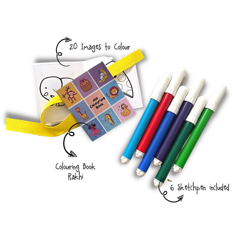 Coloring Book Rakhi - non personalised