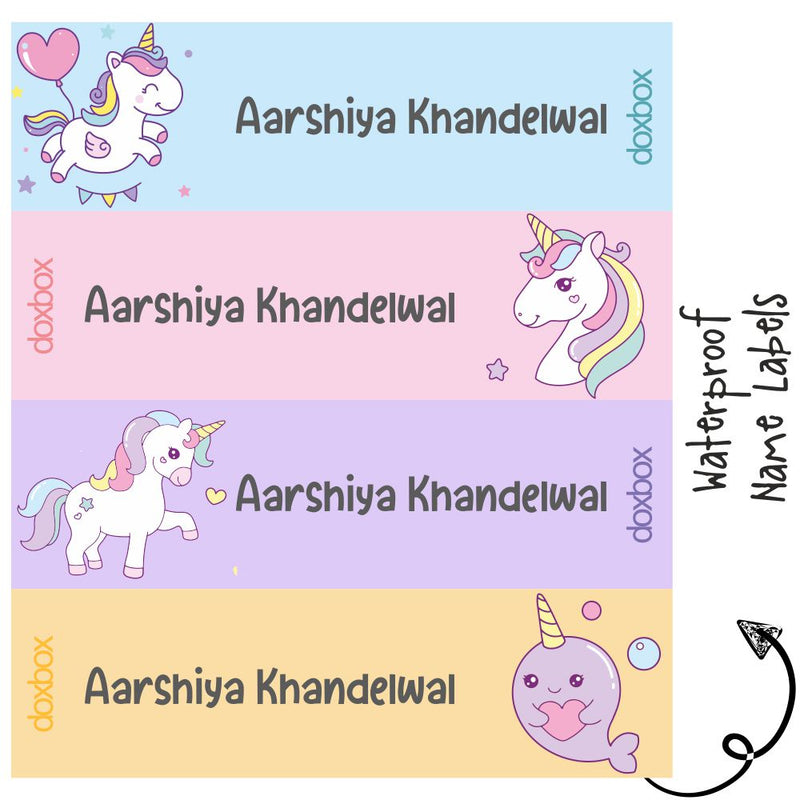 Waterproof Labels - Unicorn Fun