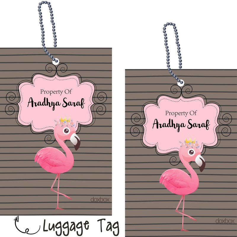 Luggage Tag - Flamingo