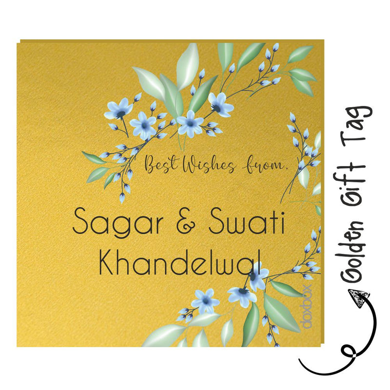 Golden Gift Tag - Floral