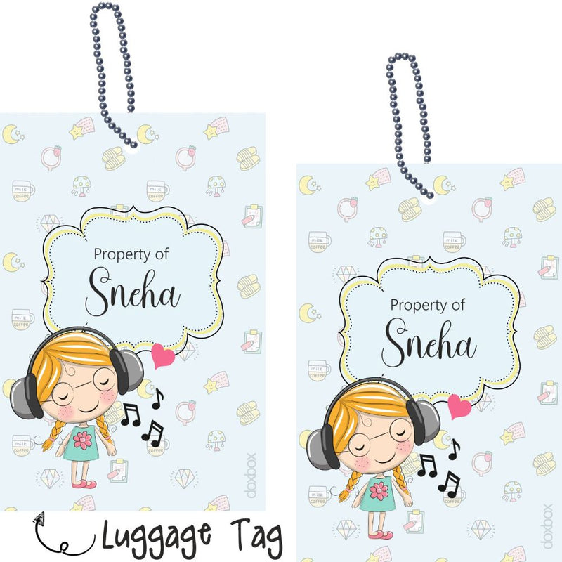 Luggage Tag - Green Girl