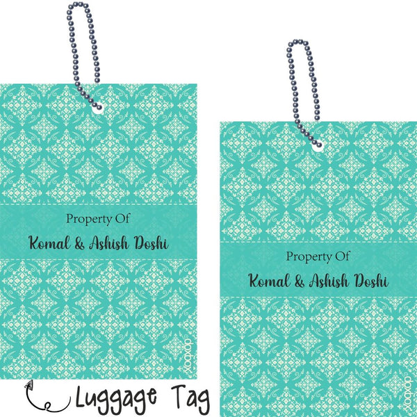 Luggage Tag - Green Vintage