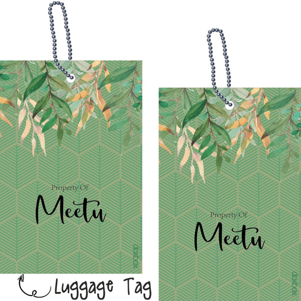 Luggage Tag - Hexagon Leaf