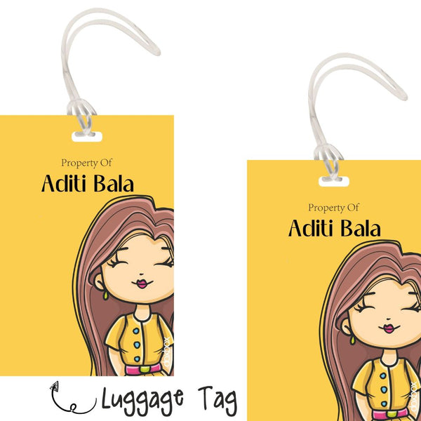 Luggage tag - Yellow