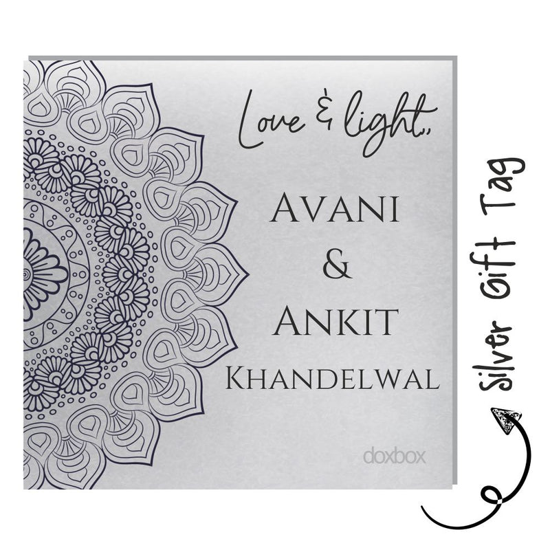 Silver Gift Tag- Mandala