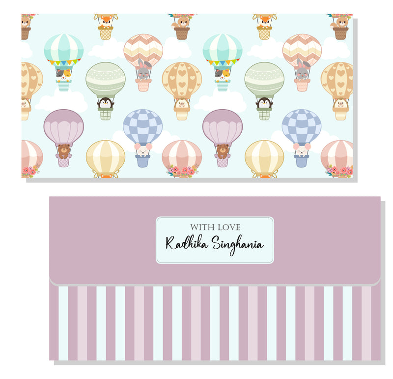 Personalised Envelope - Pastel Ballon