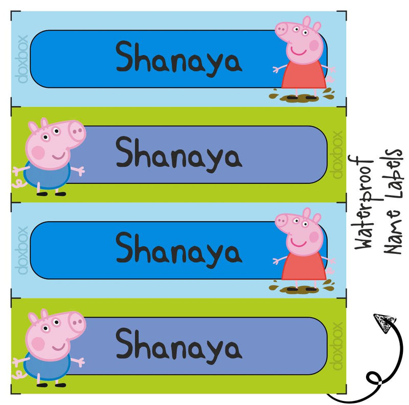 Waterproof Labels - Peppa Pig