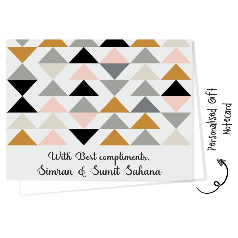 Gift notecard -Triangle Pattern