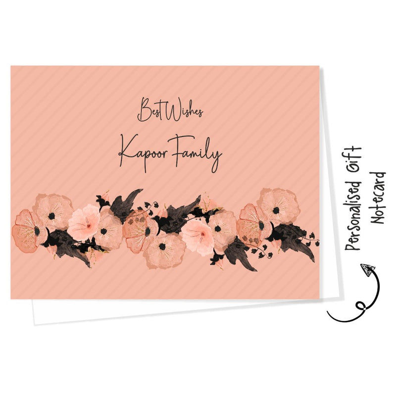 Gift notecard -Peach Floral