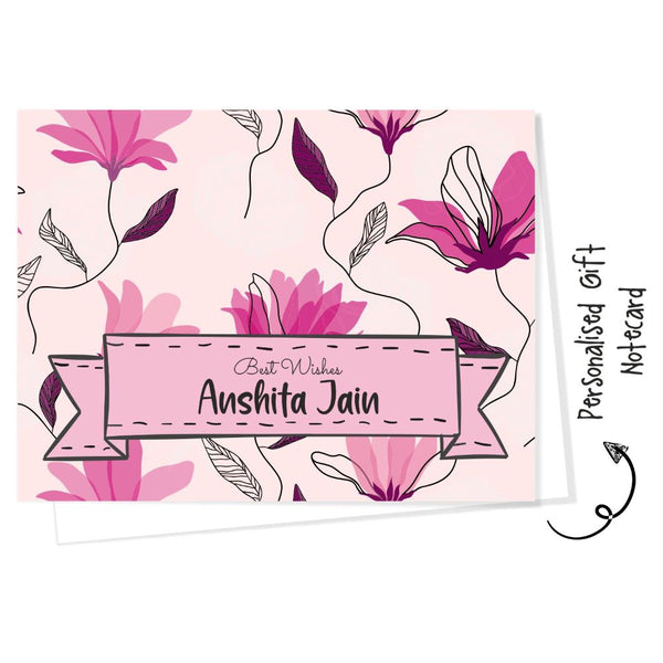 Gift notecard - Pink Tulips