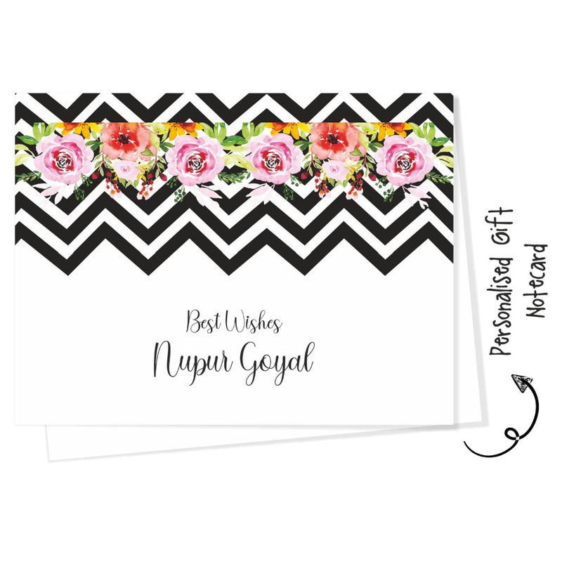 Gift notecard -Zigzag floral